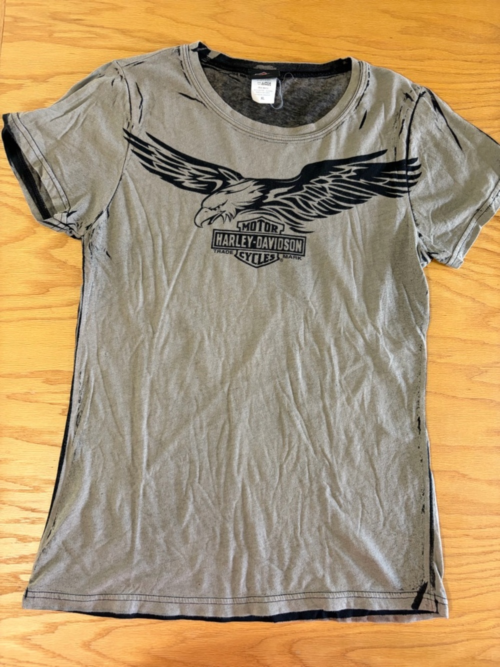 Women’s  Harley-Davidson Gray Tee with Black Logo